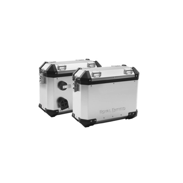 Royal Enfield Panniers Silver L18